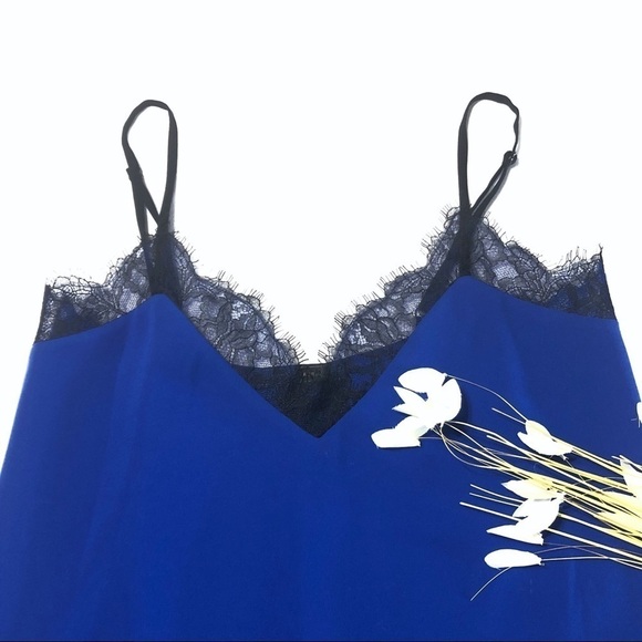 BCBG MAXAZRIA Astrella Lace Trim Crepe Slipdress - Picture 4 of 10